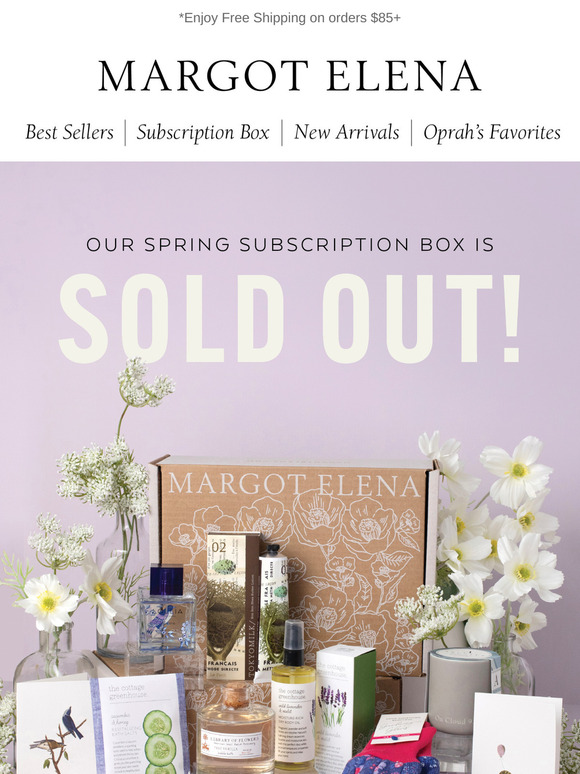 Spring Subscription Box is SOLD OUT 💐