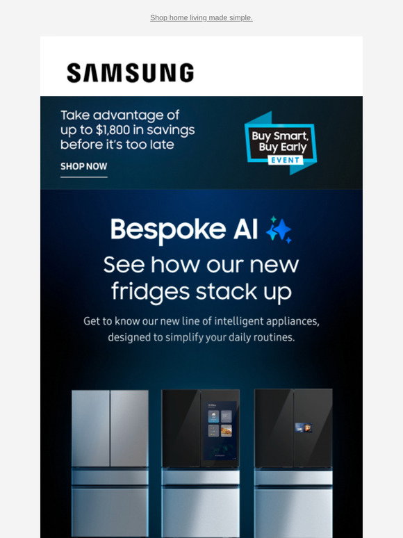 Samsung: —, new Bespoke AI Refrigerators with AI Vision Inside™ are ...