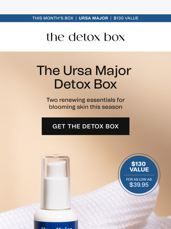 HERE FOR MAY: The Ursa Major Detox Box 🌱