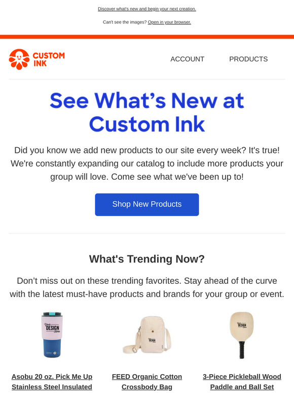 What's new at Custom Ink?
