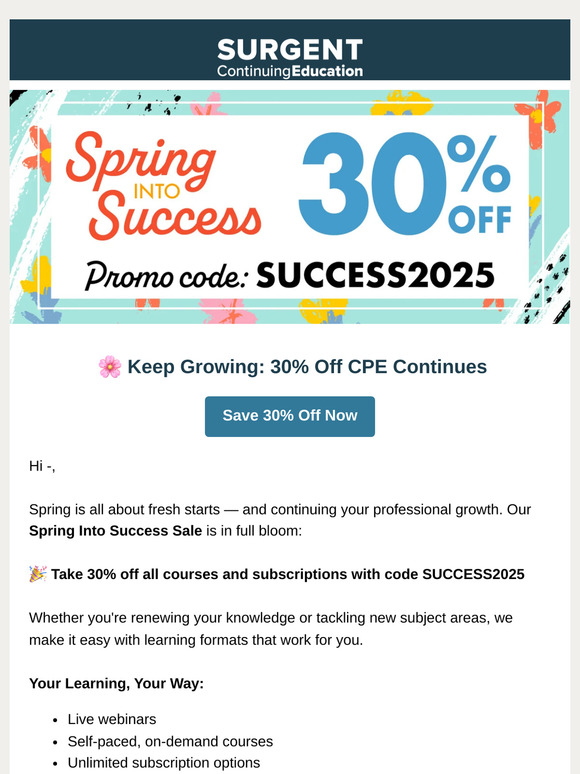 Spring Into Success: Huge Savings Inside! 🌼