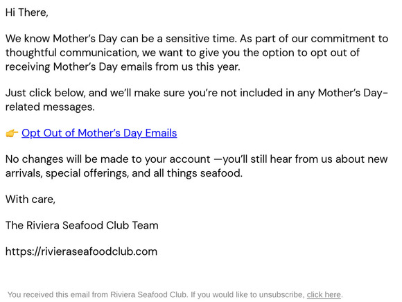 A Quick Note About Mother’s Day