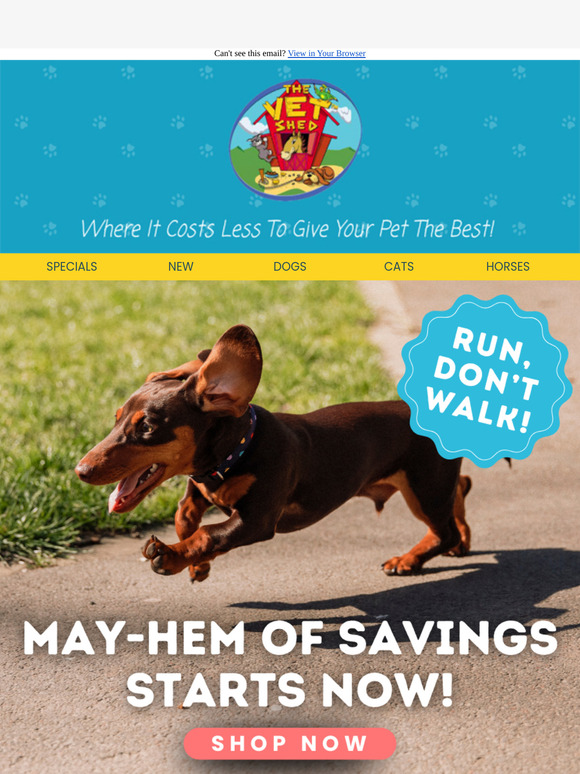 It’s MAY-HEM! 🚨 Big Savings on Big Brands — Up to 45% OFF!