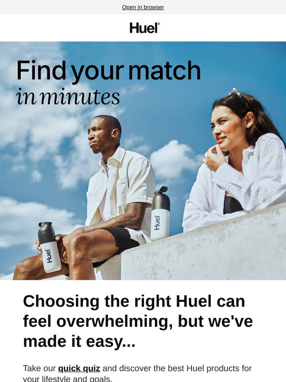 Let’s find your Huel match 🧩