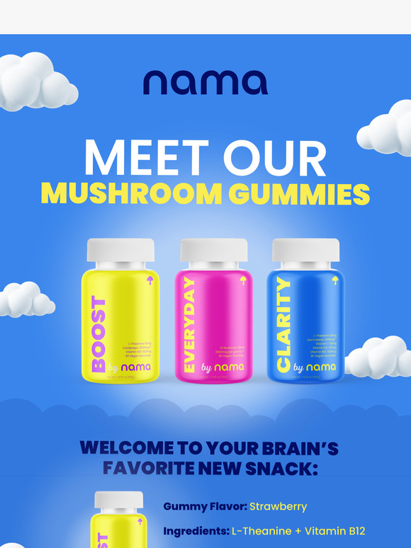 Meet Our New Mushroom Gummies! Boost, Clarity & More 😊☁️🍄
