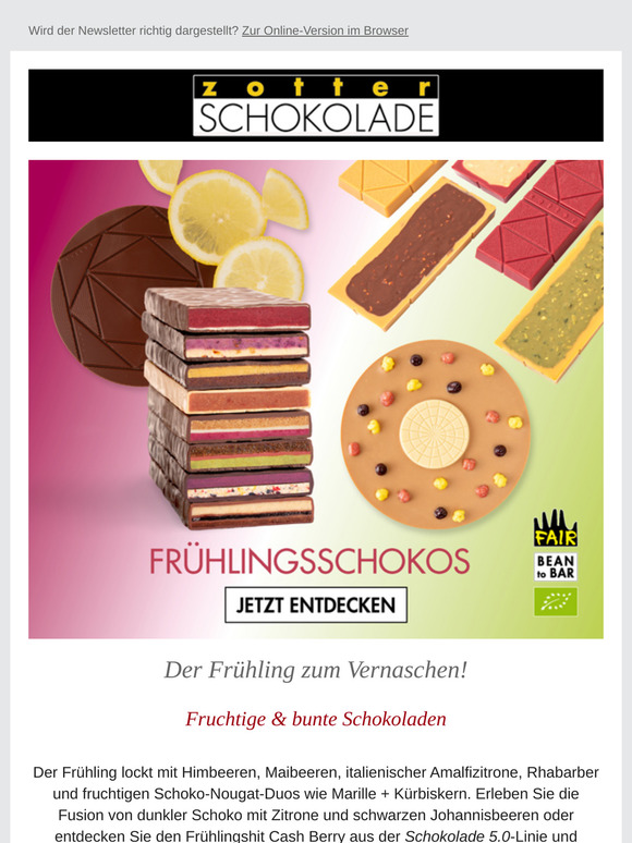 Fruchtig bunte Frühlingsschokos 🍓🍫