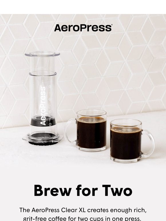 Size Does Matter: Meet AeroPress Clear XL 🙌