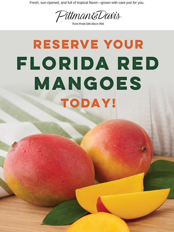 🥭 Reserve Your Florida Red Mangos Today! 🥭