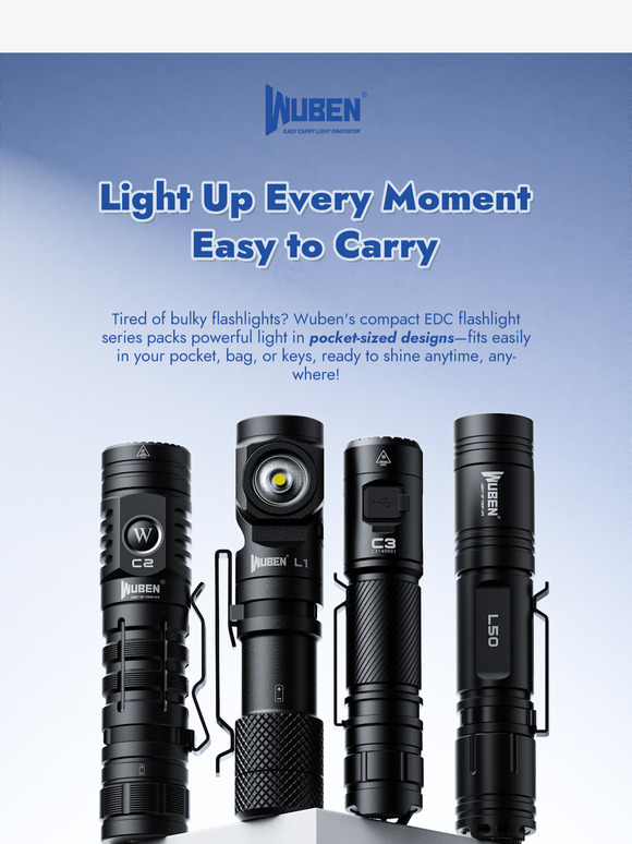 4 must-have compact flashlights for your outdoor bag