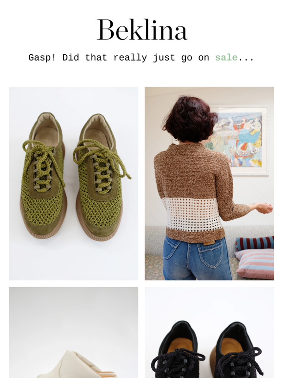 HERE'S WHAT JUST WENT ON SALE / BEKLINA