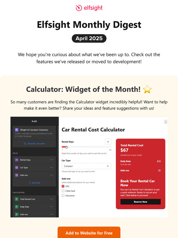 What's Up in Elfsight? April Digest 🐣