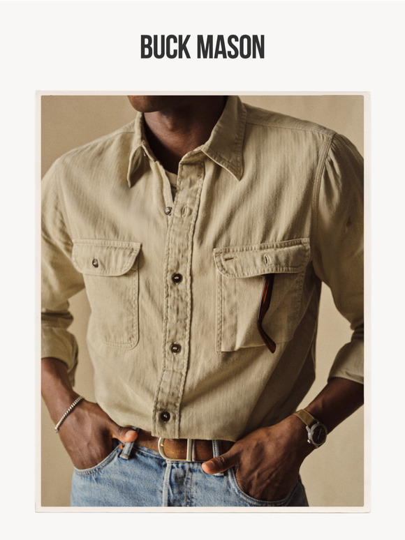 The Soft Pack Shirt in Hemp HBT