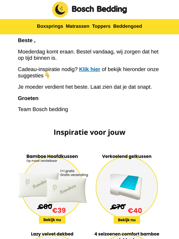 Laatste kans moederdag.