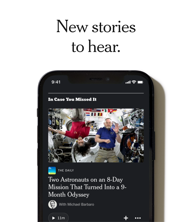 New stories to hear.