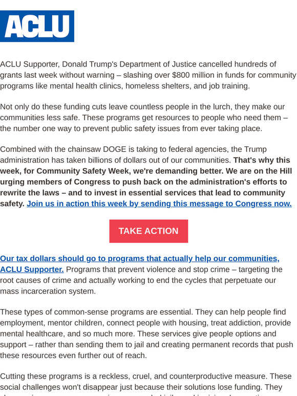 Trump is gutting community safety programs