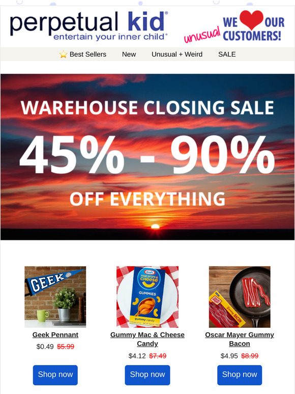 🚀 Final Chance! Warehouse Closing. Last Call for Great Deals!