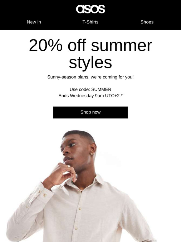 20% off summer styles