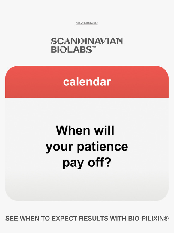 When will your patience pay off,friend?