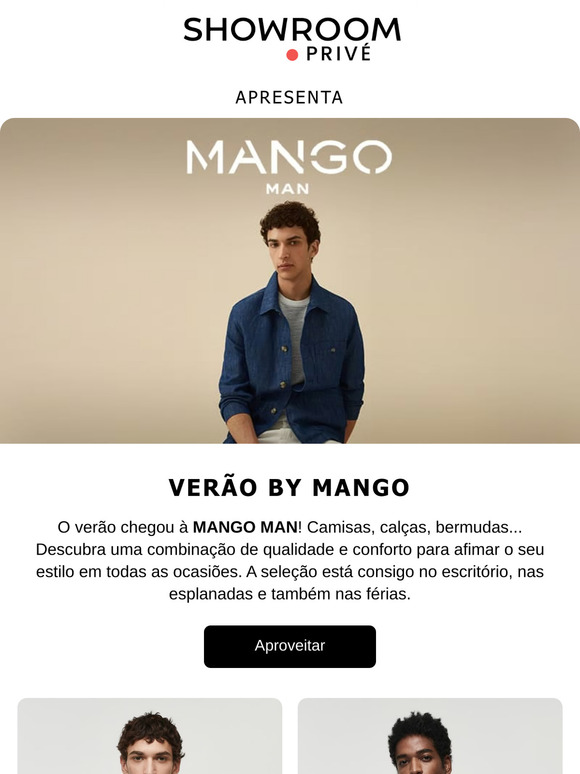 MANGO: Essenciais para homem ☀️