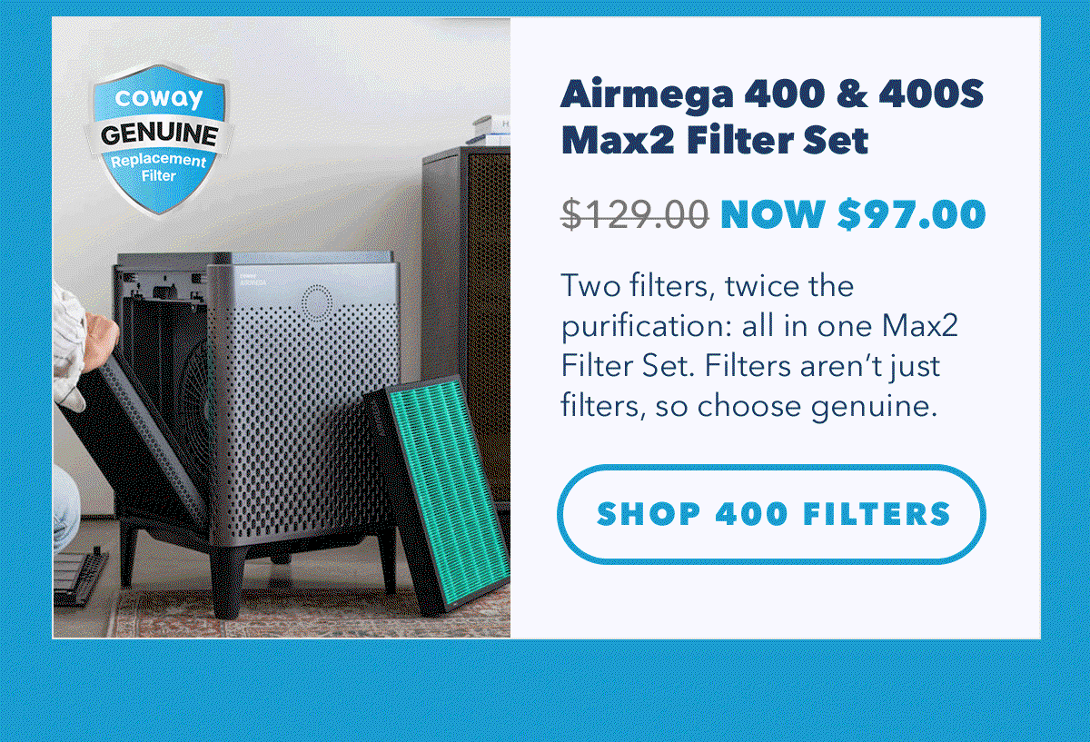 Airmega 400 & 400S Max2 Filter Set