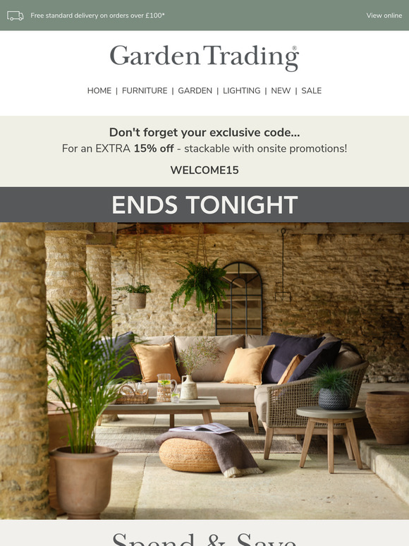 Final Hours: Spend & Save Ends Tonight
