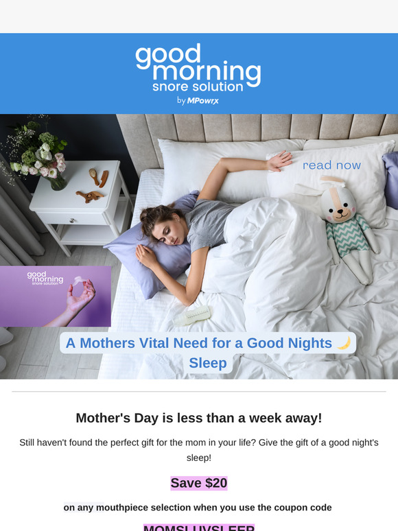 A Mothers Vital Need for a Great Nights Sleep 💤