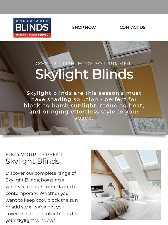 Trend Alert: Skylight Blinds Are this Summer's Must-Have ☀️