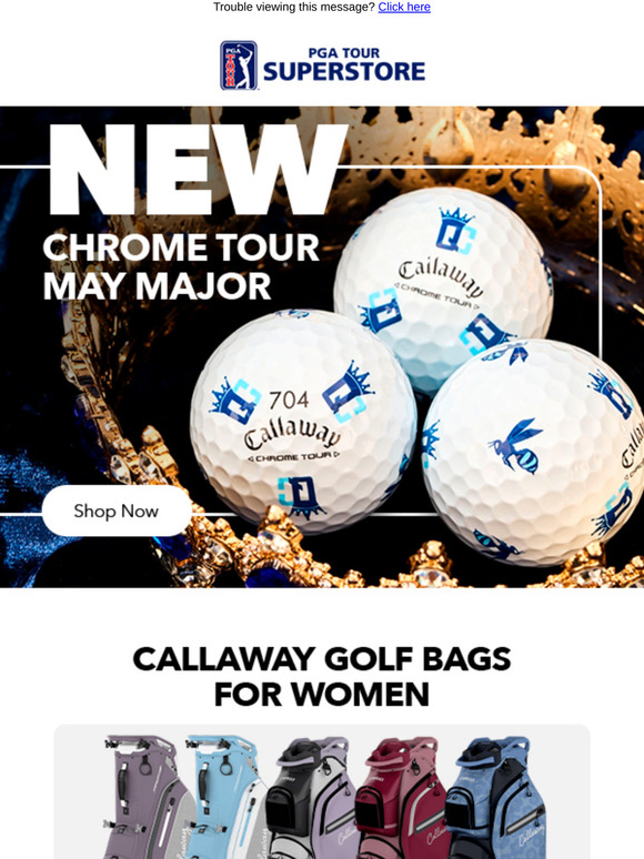 Just Dropped: Chrome Tour May Major Golf Balls