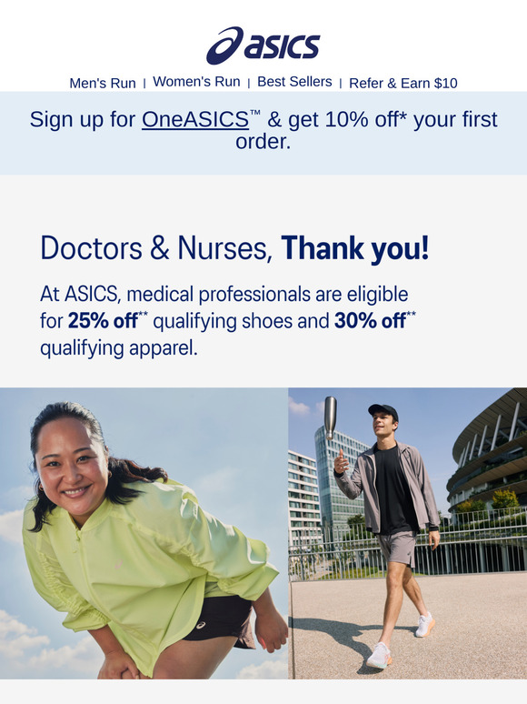 asics discount for nurses
