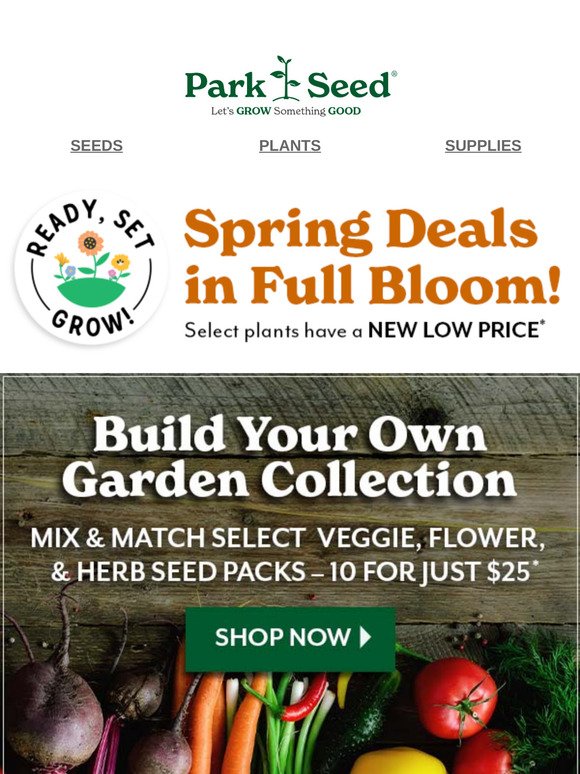 10 Seed Packs for $25!