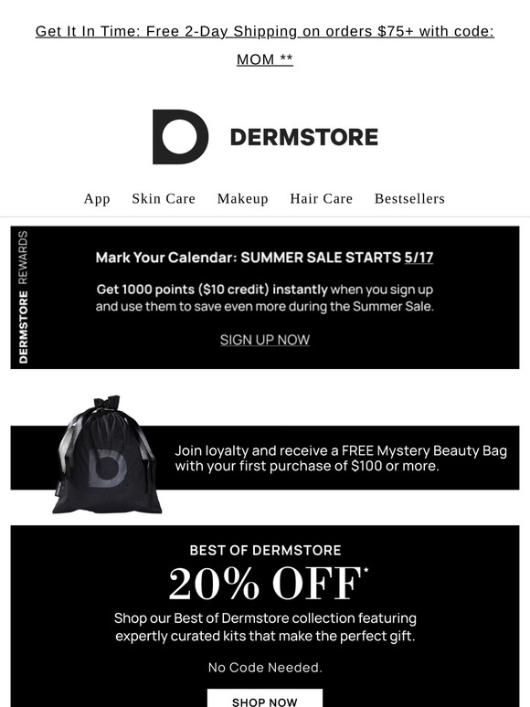 It's BACK⚡20% off Best of Dermstore kits