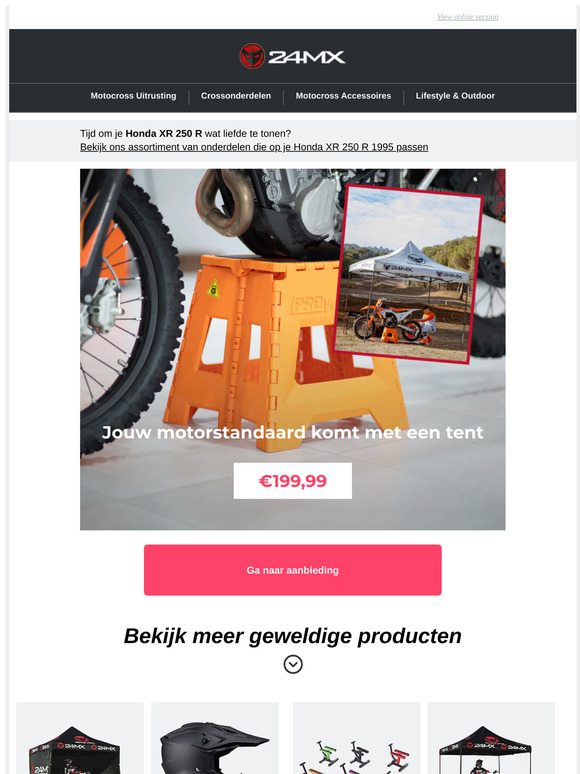 Een solide standaard. Eén tent.