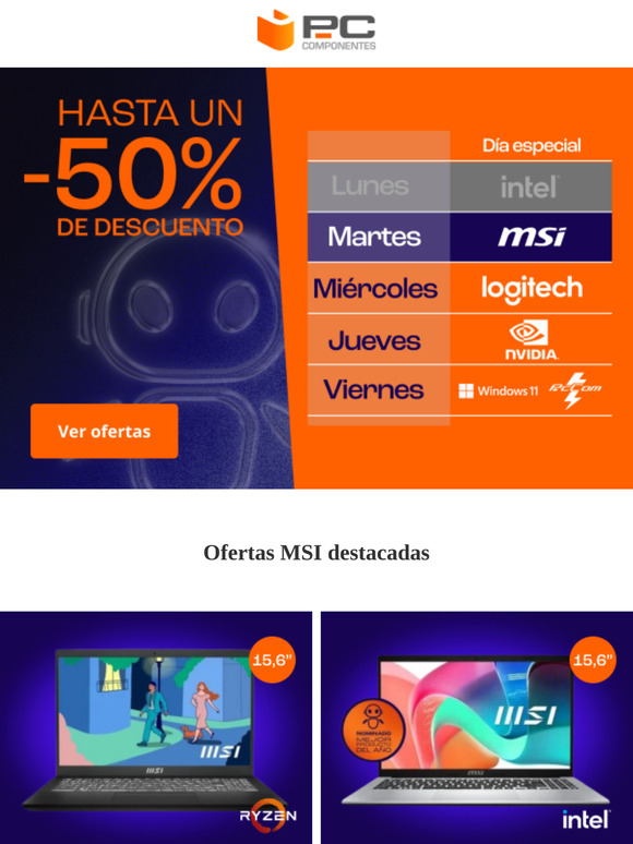 Día Especial MSI 👀 Ofertas Flash solo 24h ⏰