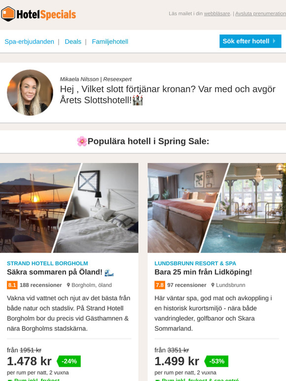 Rösta & VINN en lyxig slottsövernattning! 🏰