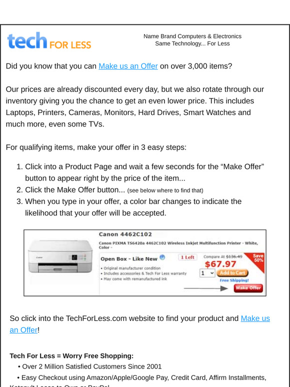 💰Bargain Hunters Special: Find Your Product & Make us an Offer