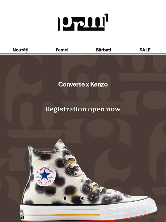Converse x Kenzo – clasicul reinterpretat într-o versiune sălbatică