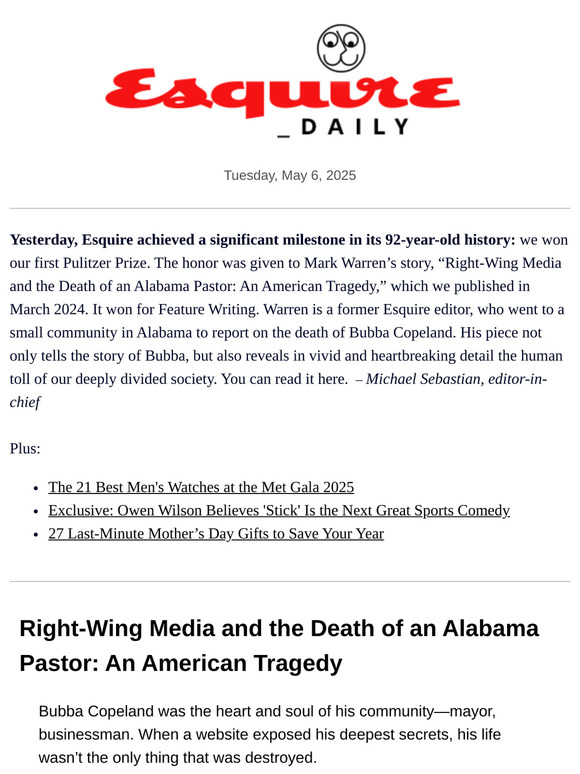 Our Pulitzer Prize Winning Story