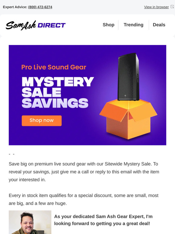 Live Sound Gear: Massive Mystery Sale