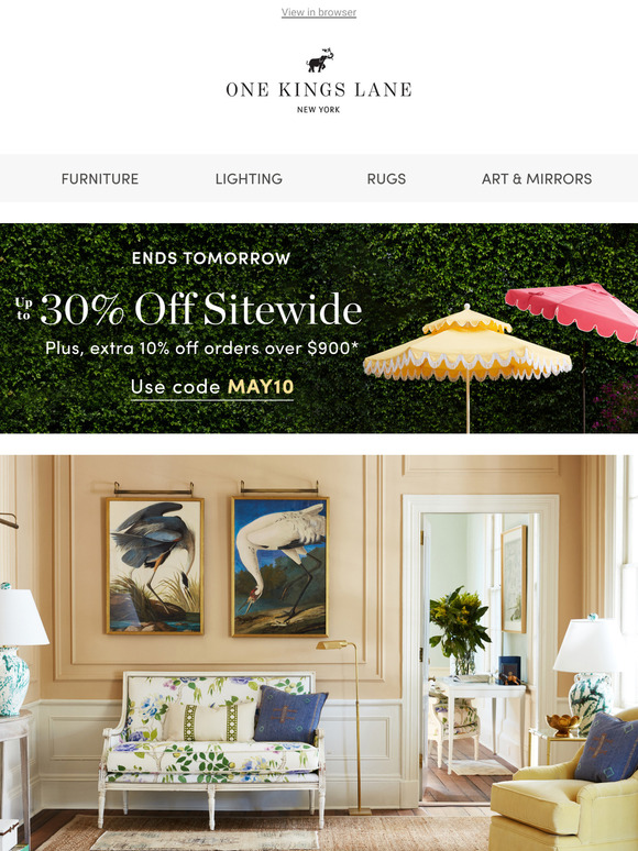 Up to 30% Off – Sofas, Storage & So Much More!