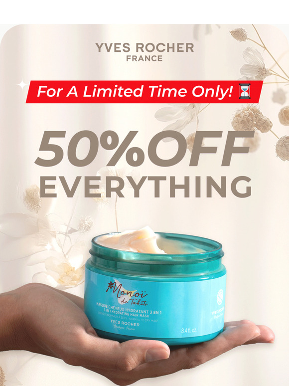 50% OFF everything