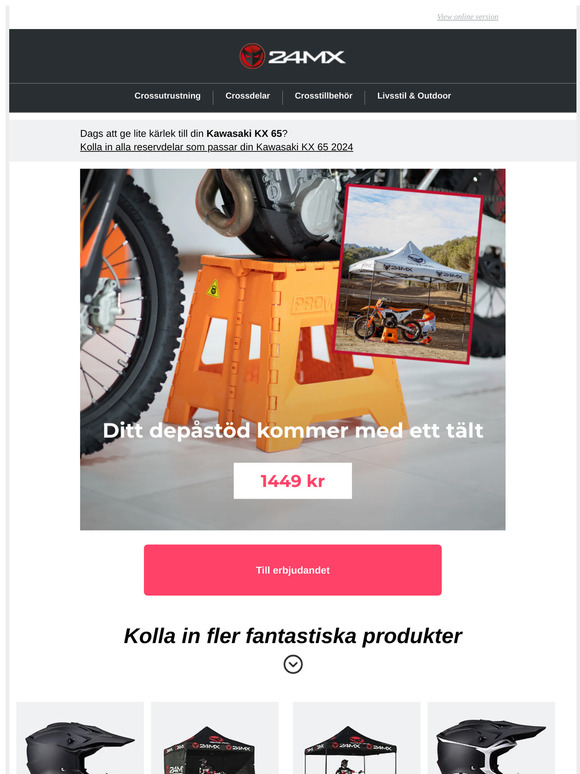 Ett stabilt stöd. Ett tält.
