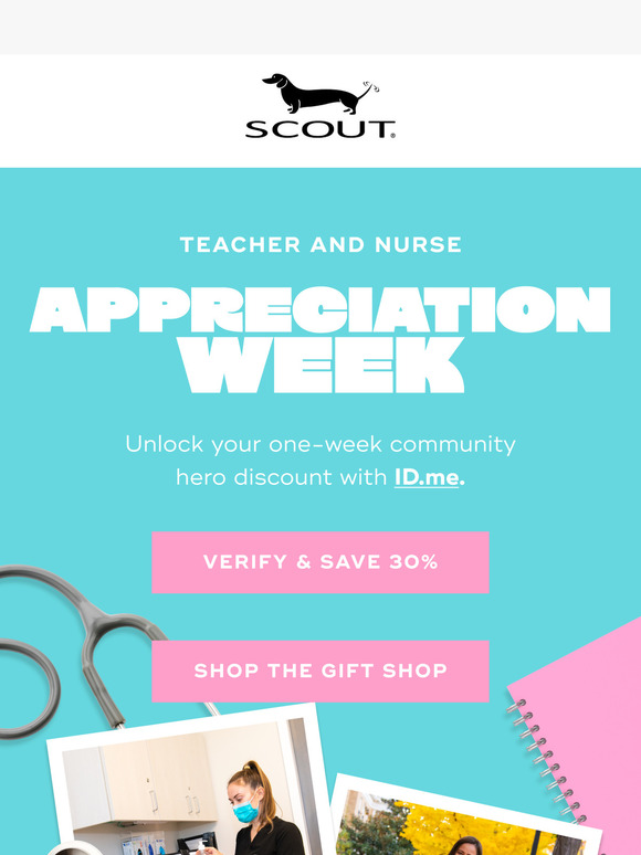 Calling all nurses + teachers: 30% off all week! 🎉