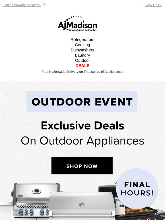 🔥 FINAL HOURS! Grab Exclusive Deals on Grills & Outdoor Appliances