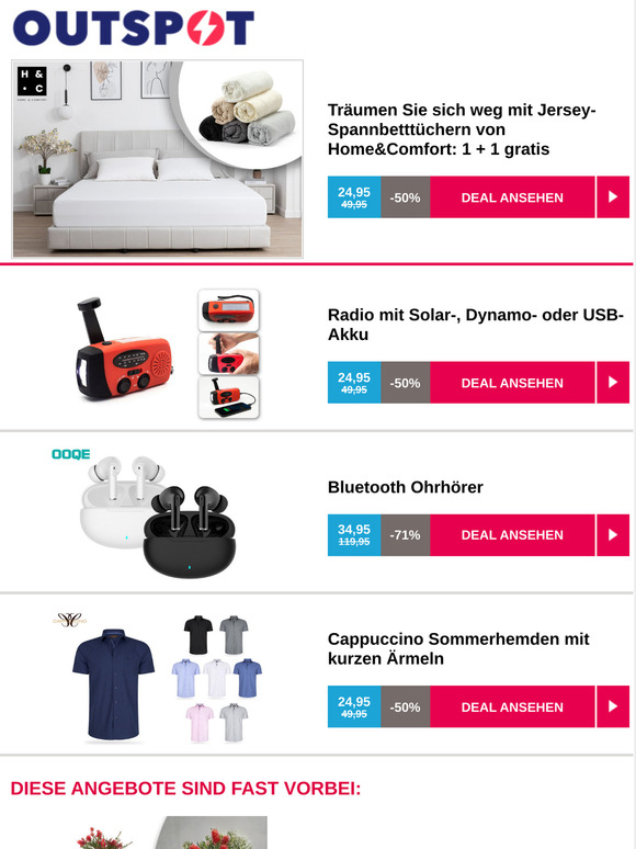 Jersey-Spannbetttücher: 1 + 1 gratis