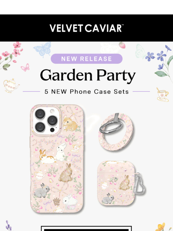 NEW DROP // 5 Phone Cases 🐇🍓💐