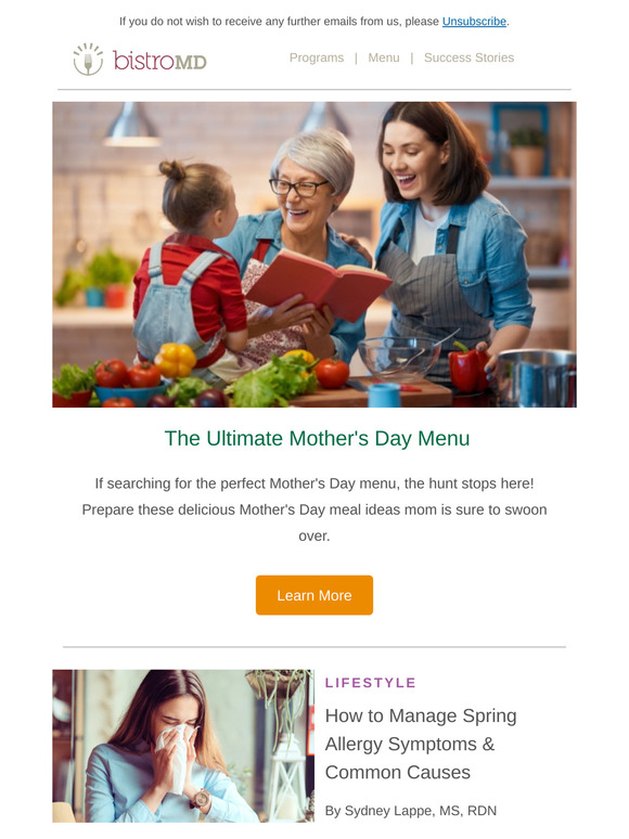 The Ultimate Mother's Day Menu