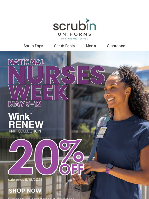 Nurses Week Deal 💙 Wink Scrubs Up to 20% Off!