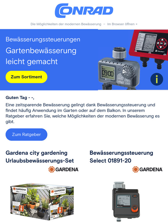 💧 −10 % auf Bosch Home & Garden – Einfache Gartenbewässerung