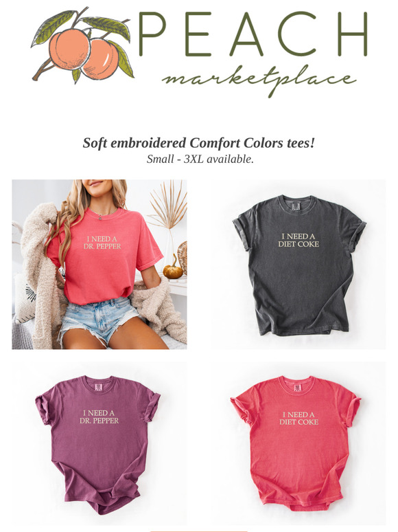 Embroidered Comfort Color Tees Are Here!
