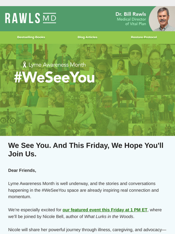 Friday's Spotlight: Live Lyme Awareness Event